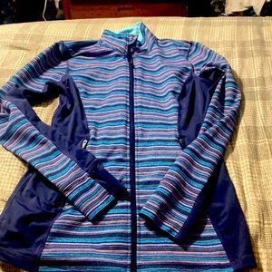 Stripped ideology XS active wear zip-up